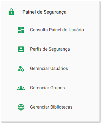 Painel de segurança